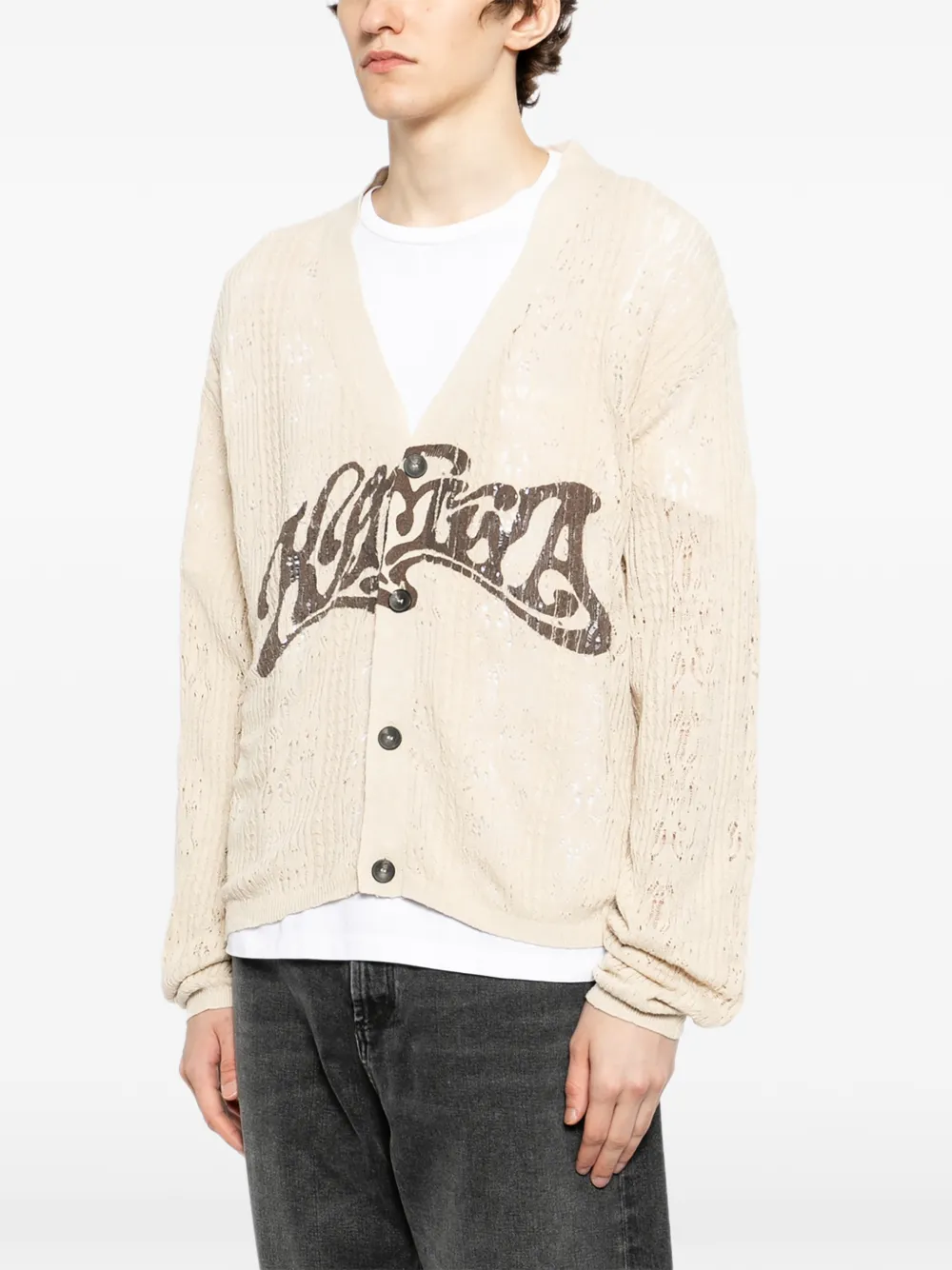  Kamiya Wavy Cardigan - Neutrals 