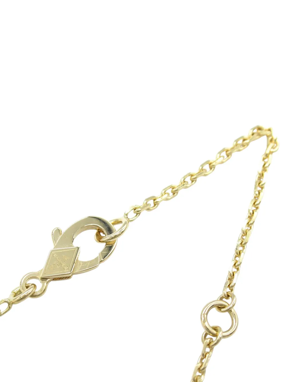  Van Cleef & Arpels Pre-owned 2020-2023 18k Yellow Gold And Onyx Vintage Alhambra Pendant Necklace - Black 