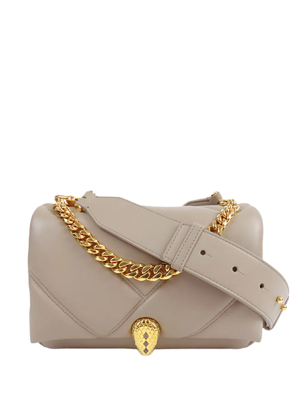 Bvlgari Pre-Owned 2010-2026 Small Leather Maxi Serpenti Cabochon satchel - Grigio