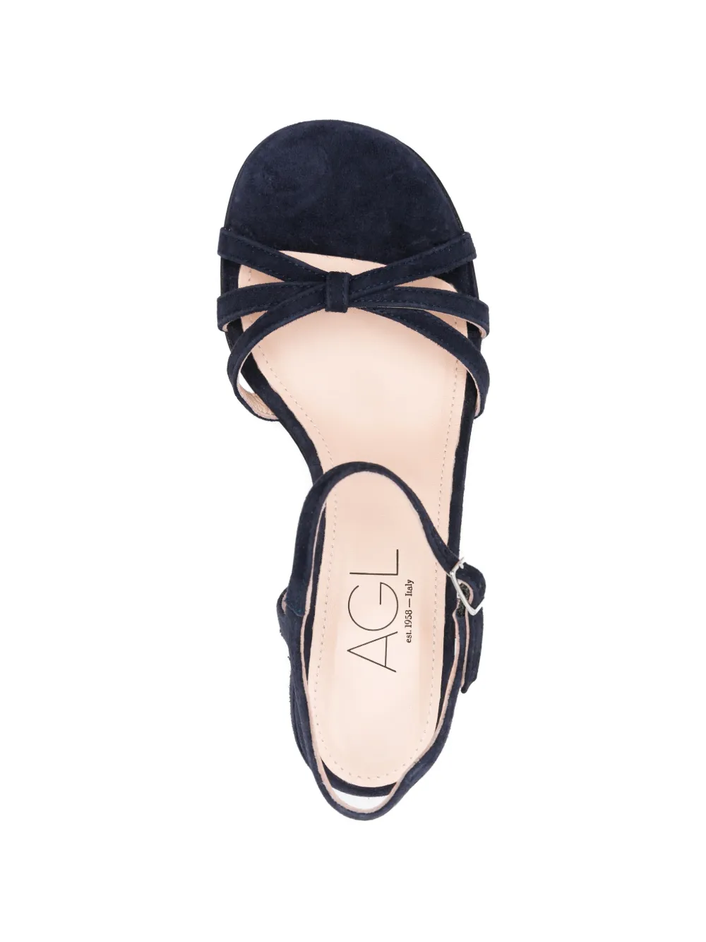 AGL Suède sandalen Blauw