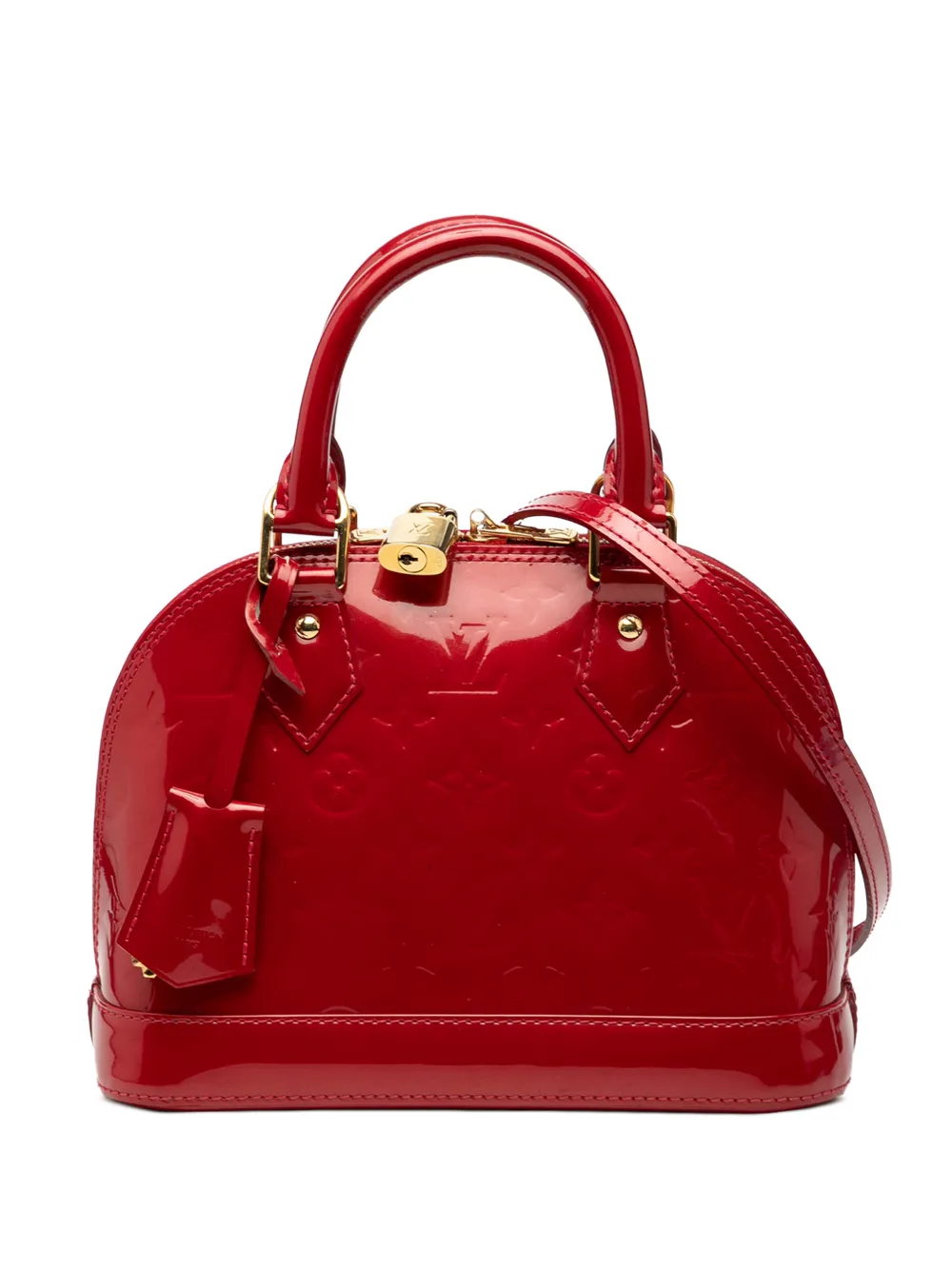 Louis Vuitton Pre-Owned 2013 Monogram Vernis Alma BB satchel - Rosso