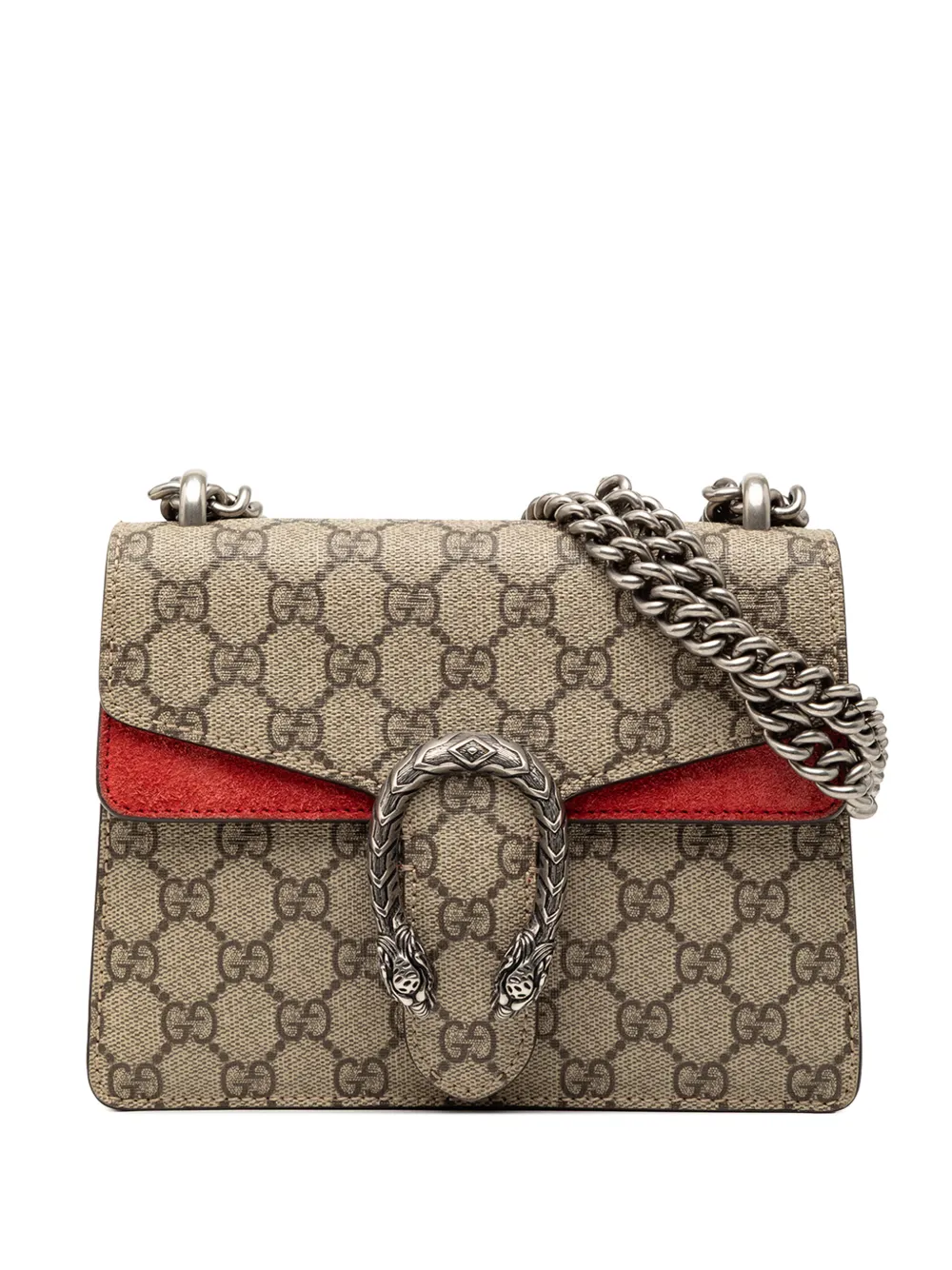 Gucci Pre-Owned 2016-2026 Small GG Supreme Dionysus crossbody bag - Marrone