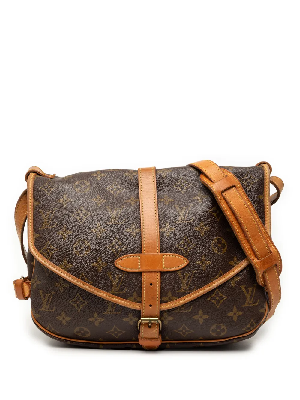 Louis Vuitton Pre-Owned 1990 Monogram Saumur 30 crossbody bag - Marrone
