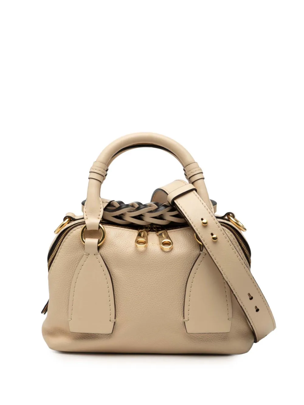 Chloé Pre-Owned 2020 Small Leather Daria satchel - Brown