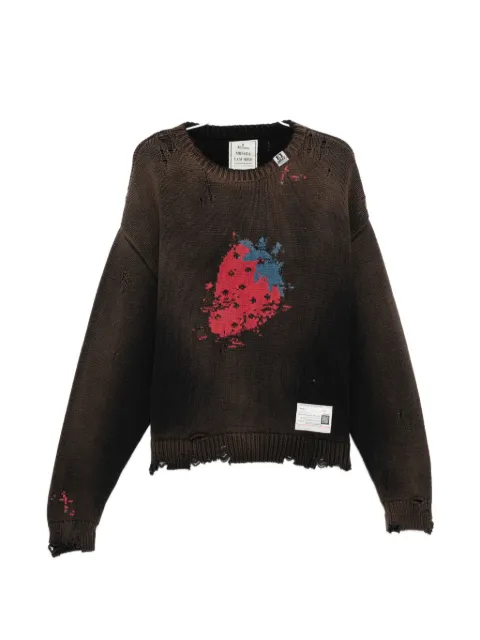 Maison MIHARA YASUHIRO distressed graphic jumper