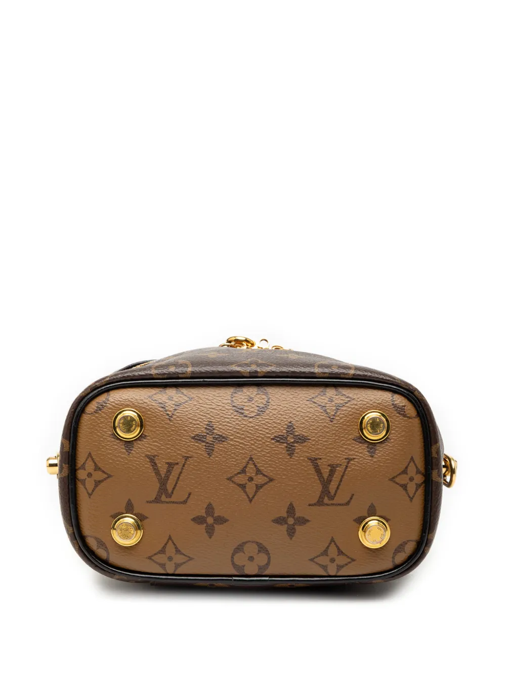 Louis Vuitton ボストンバッグ ブラウン 中型 Louis Vuitton Pre-Owned 2020 Monogram Reverse Vanity PM Satchel