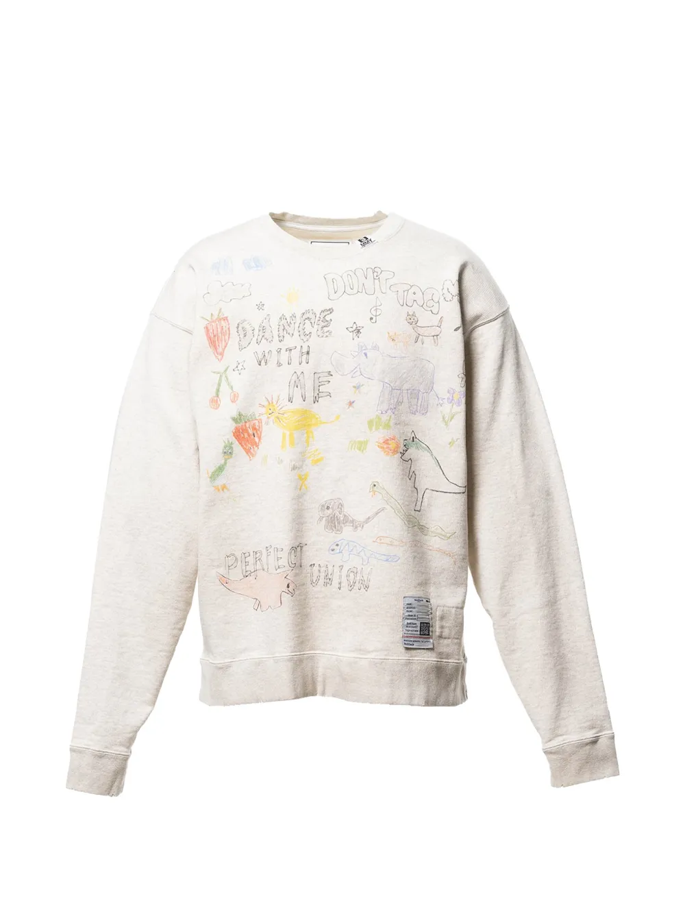 Maison MIHARA YASUHIRO printed sweatshirt - Bianco