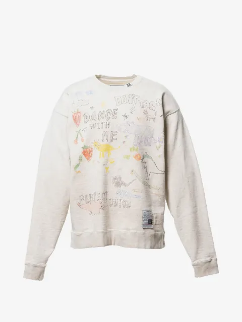 Maison MIHARA YASUHIRO sudadera estampada