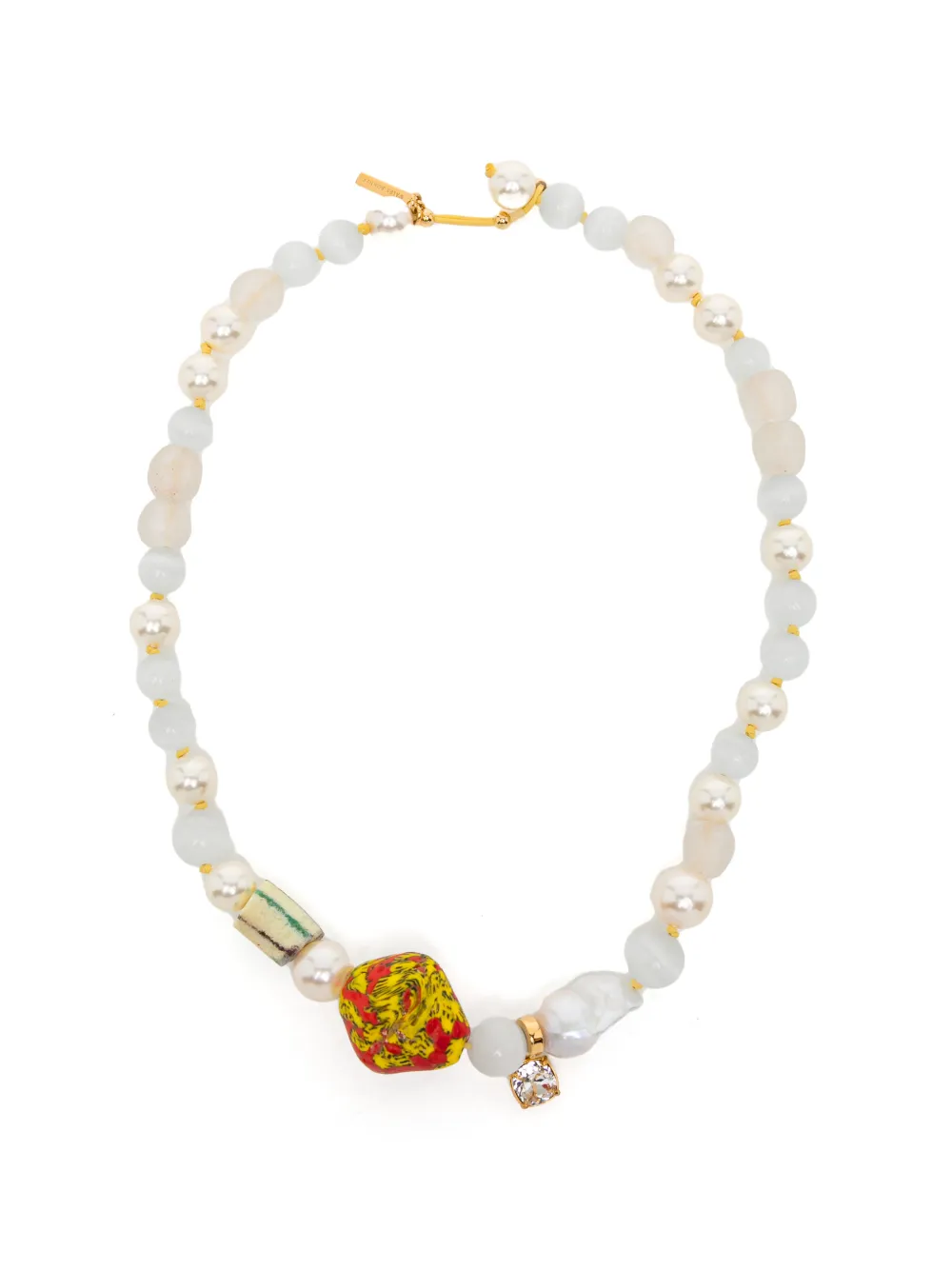 Wales Bonner Cherish necklace - Toni neutri