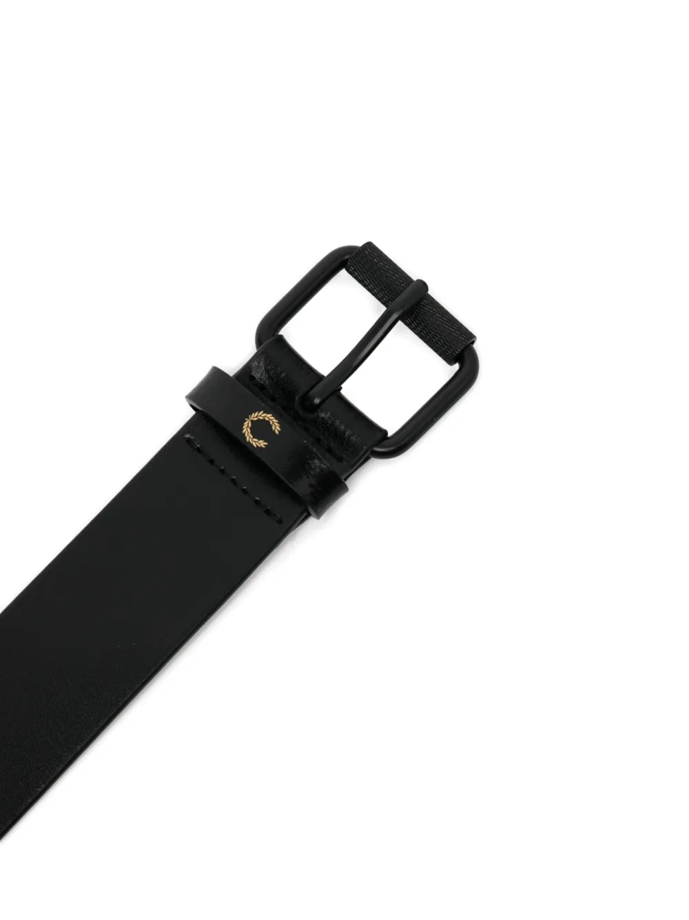 Fred Perry Leren riem Zwart