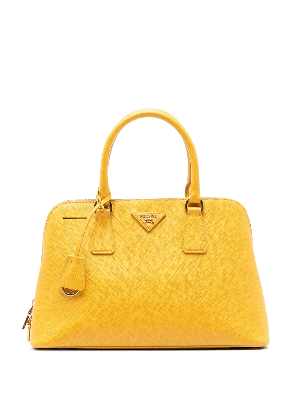 Prada Pre-Owned 2010-2025 Medium Saffiano Lux Promenade satchel - Giallo