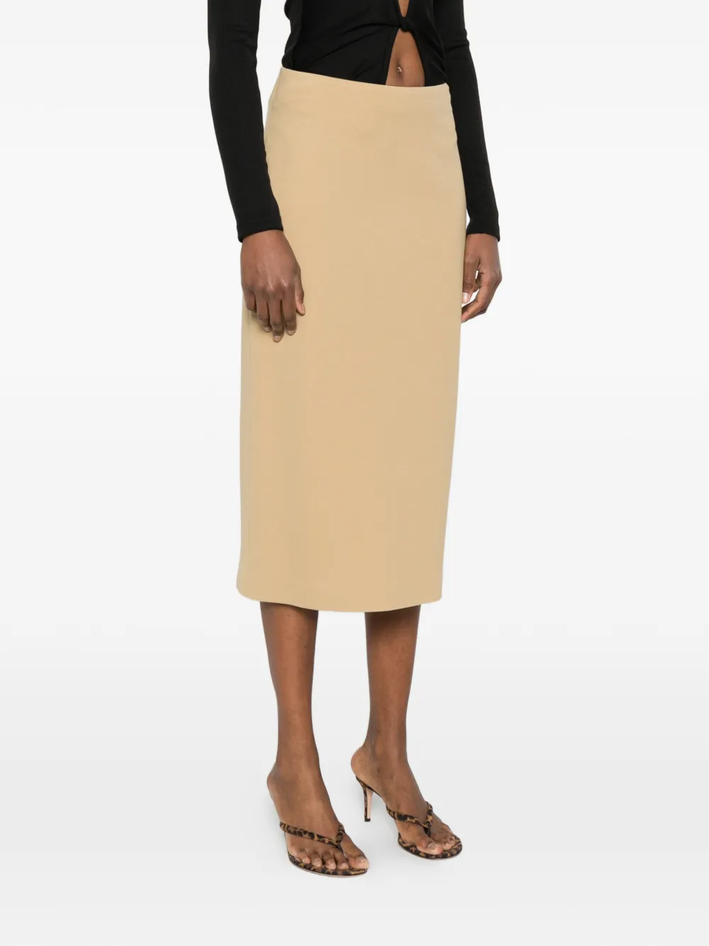  Liviana Conti A-line Midi Skirt - Neutrals 