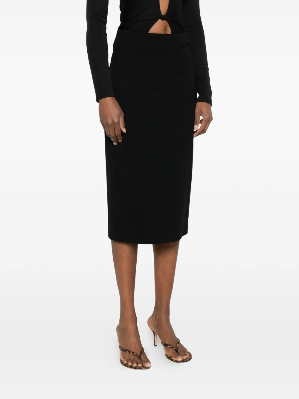 Slit Midi Skirt