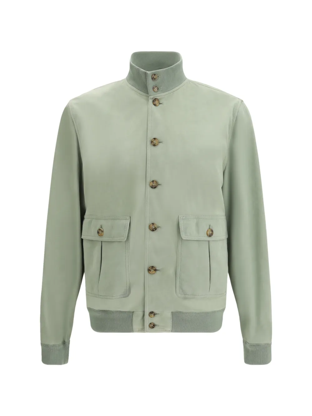Valstar button calf leather jacket - Verde