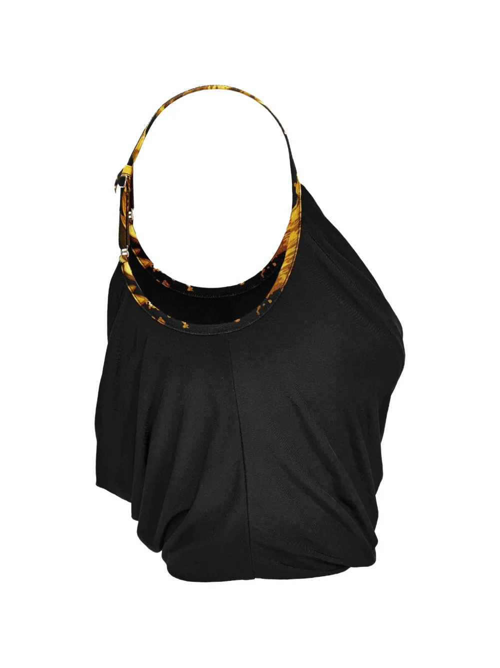 Versace Jeans Couture Gedrapeerde tanktop Zwart