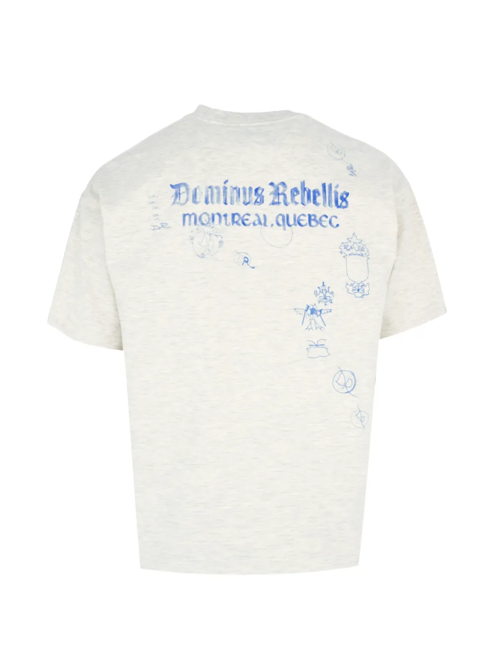 DOMREBEL Dominus Crest T-shirt met print Beige