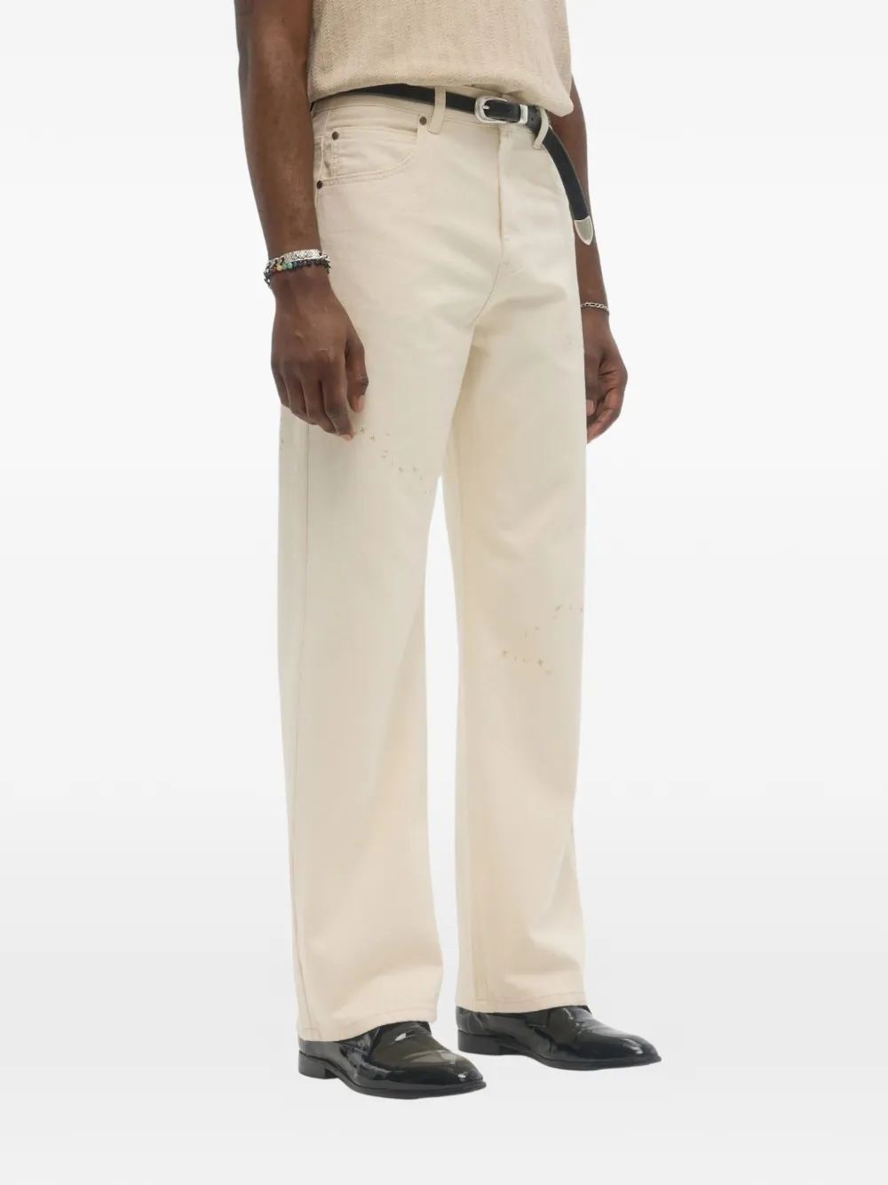 DOMREBEL Jerk bootcut jeans Beige