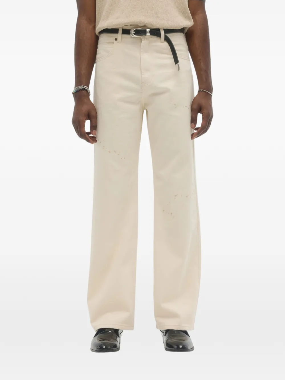 DOMREBEL Jerk bootcut jeans Beige