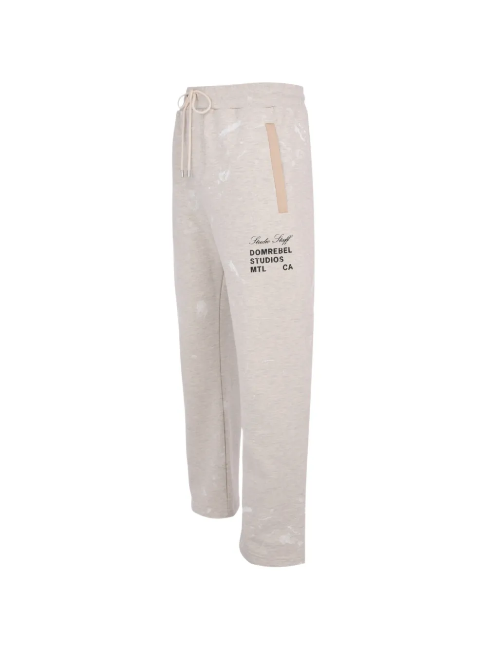 DOMREBEL Staff trainingsbroek met trekkoord Beige