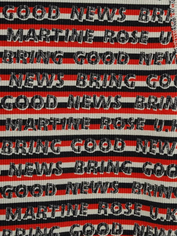 Martine Rose ストライプ トップ | ブラック | FARFETCH JP