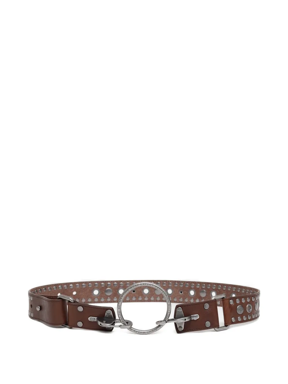 Martine Rose studded leather belt - Marrone