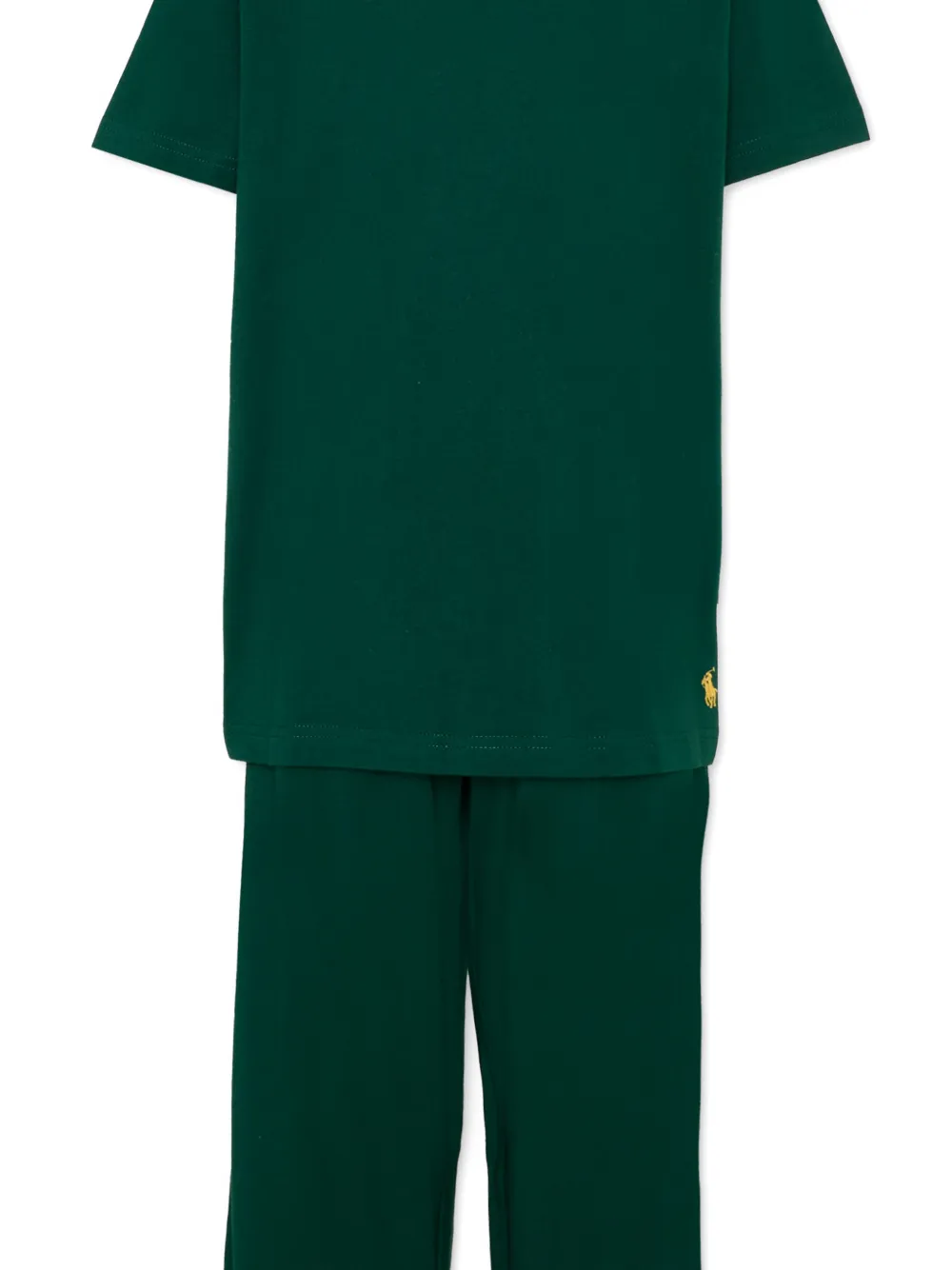  Polo Ralph Lauren Kids Embroidered Pajamas - Green 