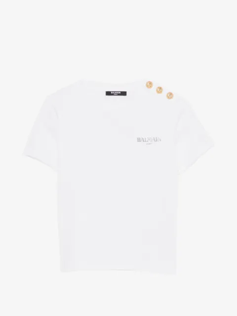 Balmain Kids button T-shirt