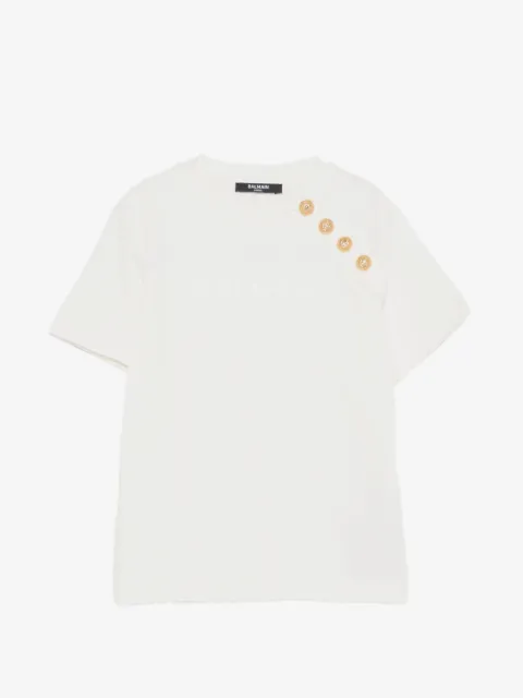 Balmain Kids T-Shirt mit Knöpfen