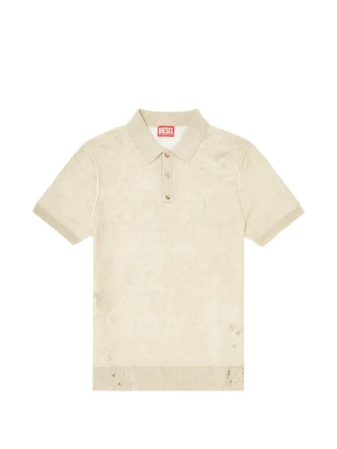 Diesel K-Danny distressed short-sleeve polo shirt
