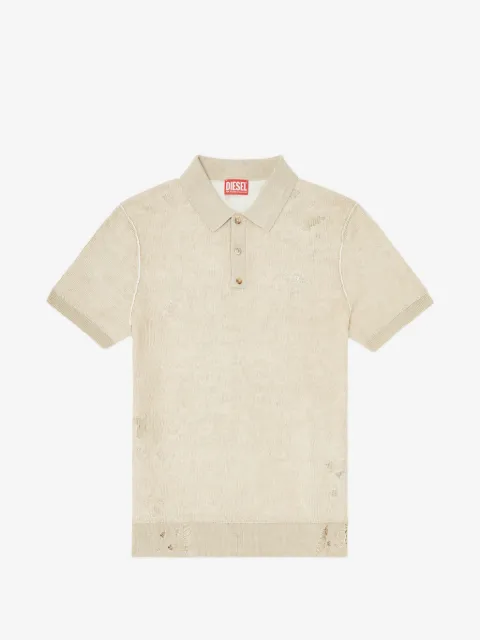 Diesel polo manches courtes K-Danny à effet usé