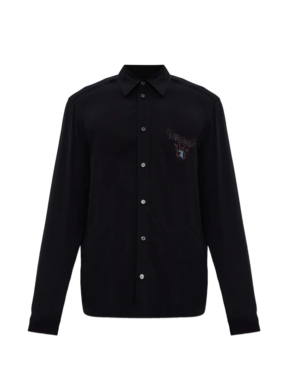 Diesel S-Holger logo buttoned shirt - Nero