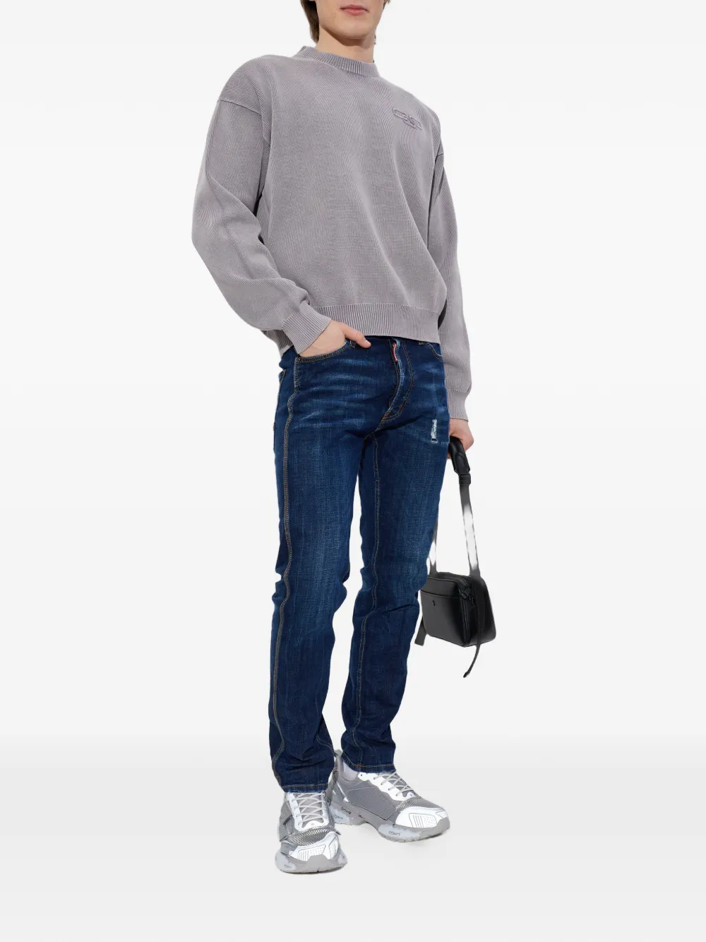 DSQUARED2 Faster メッシュパネル スニーカー | グレー | FARFETCH JP