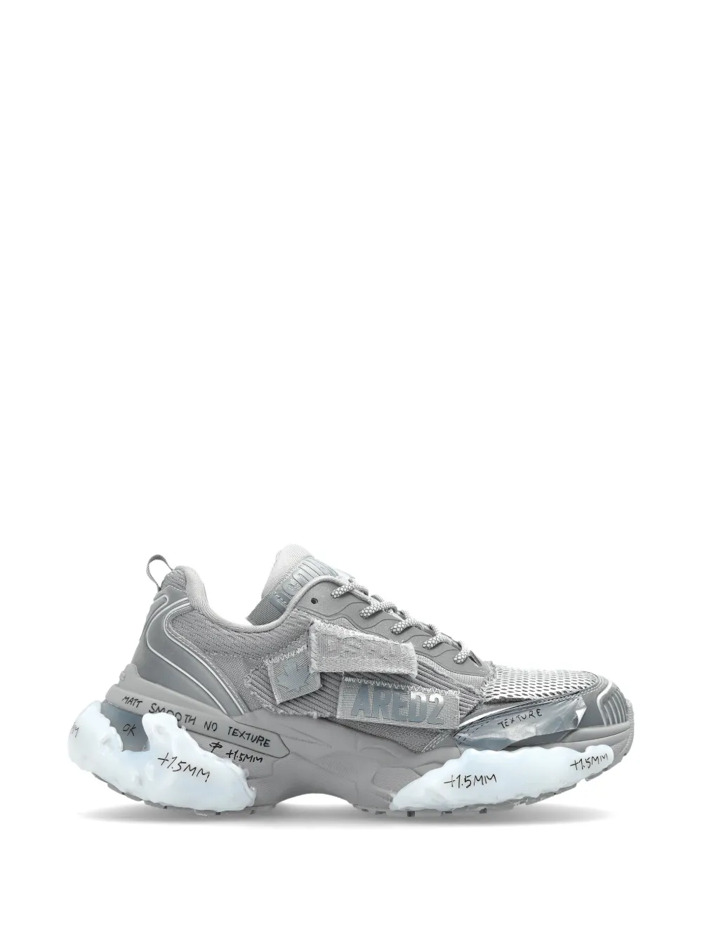 DSQUARED2 Faster mesh-panelled sneakers | Grey | Image 1