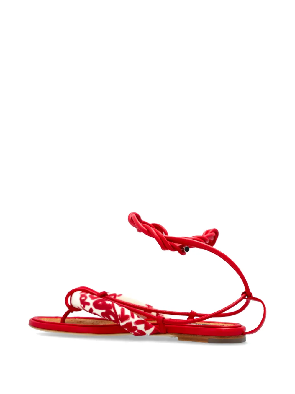 DSQUARED2 Rebel Hibiscus sandalen Rood