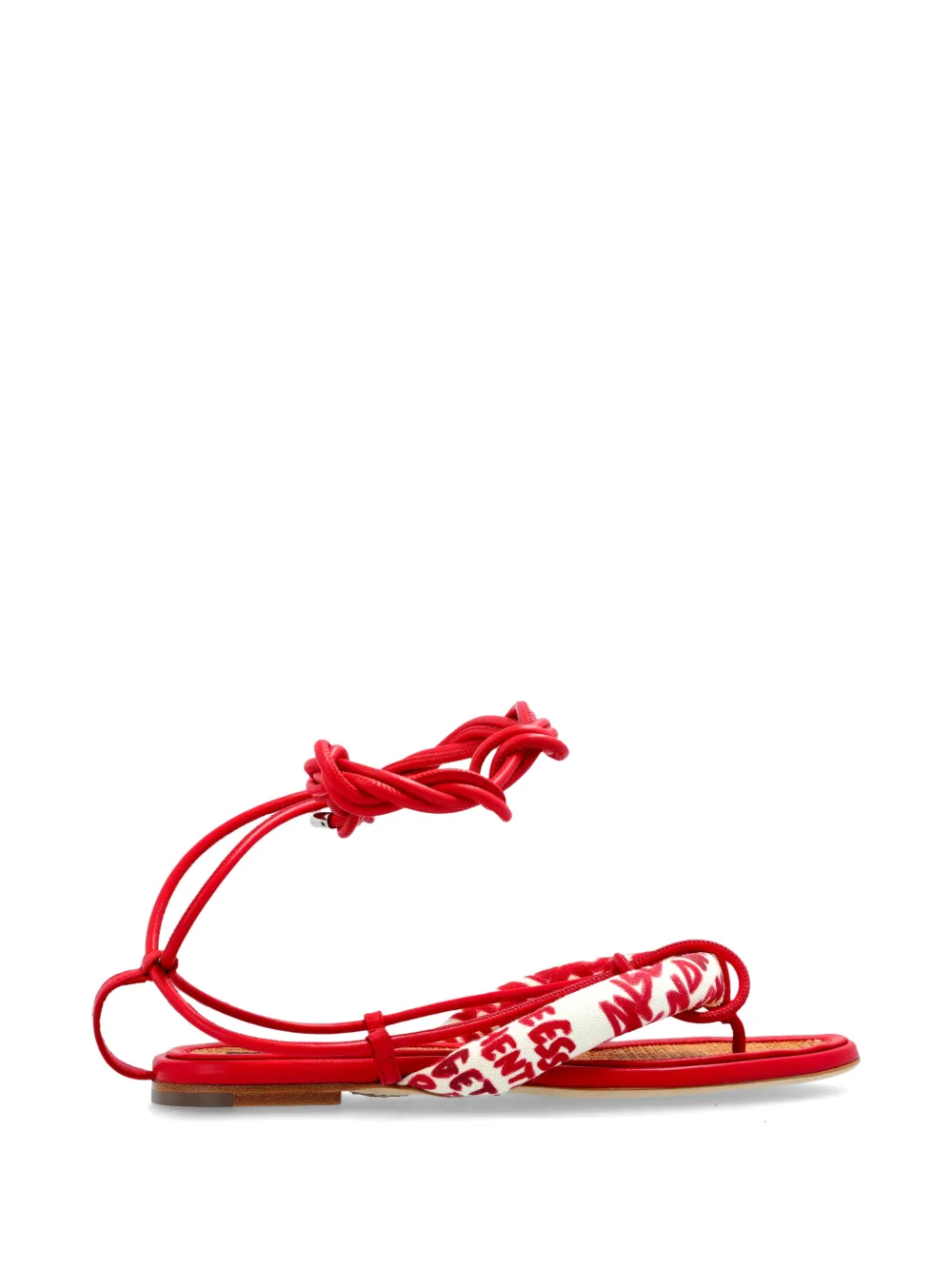 DSQUARED2 Rebel Hibiscus sandalen Rood