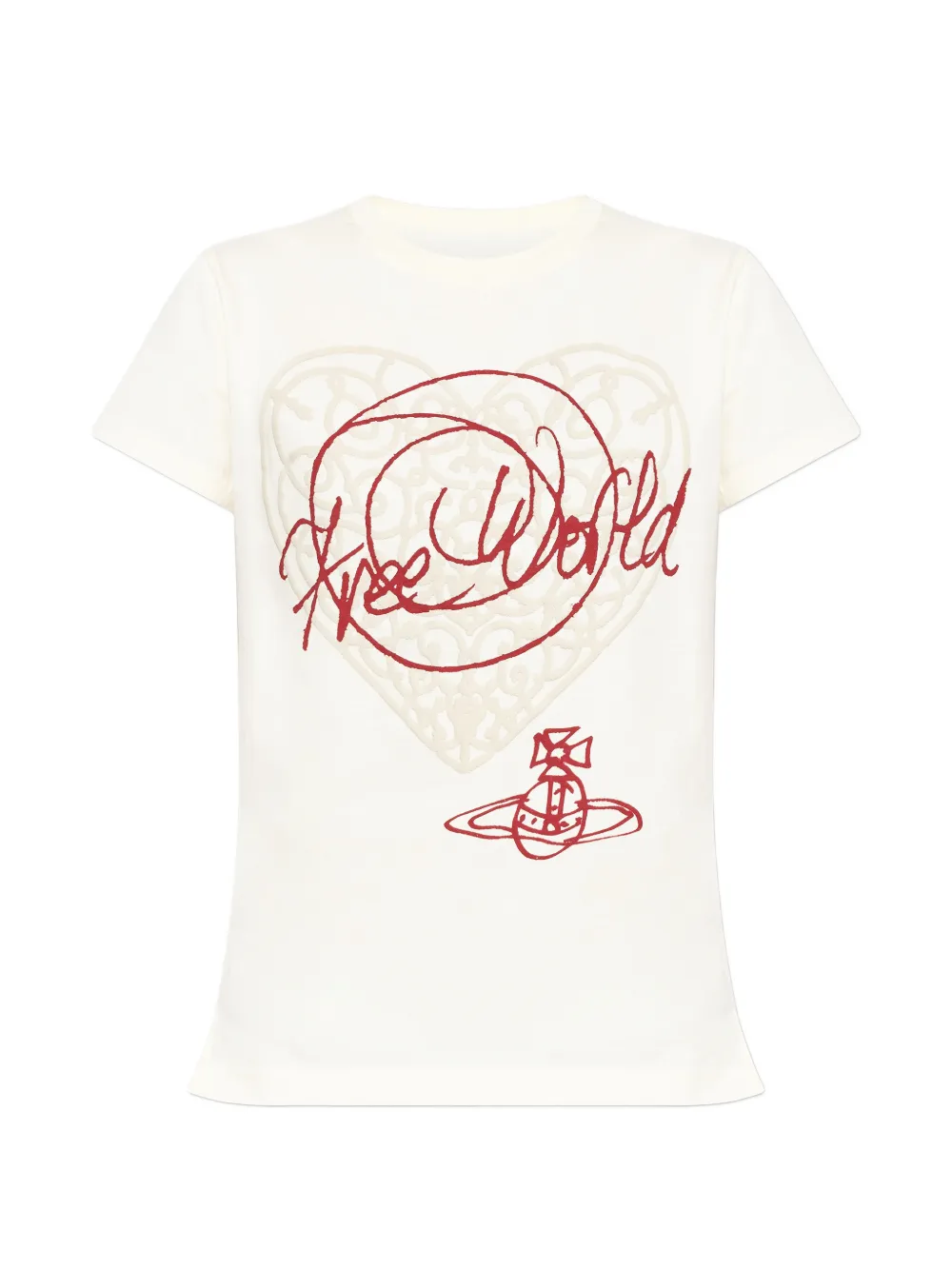 Vivienne Westwood embroidered T-shirt - Toni neutri