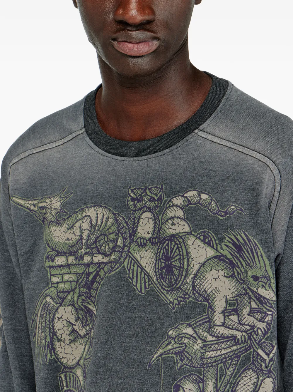 Diesel T-Jori-A T-shirt met lange mouwen Zwart