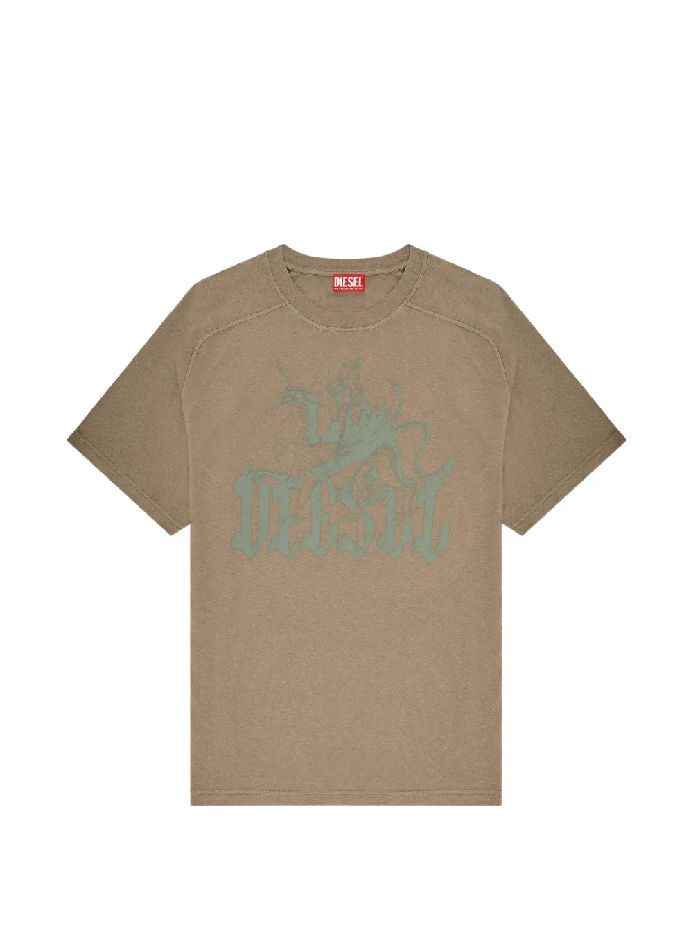 Diesel T-Jussi-A graphic T-shirt - Marrone