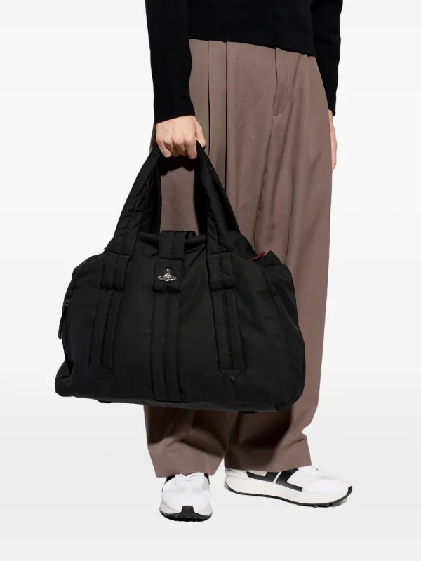 Vivienne Westwood Utility Drill Sidney Tote Bag | Black | FARFETCH