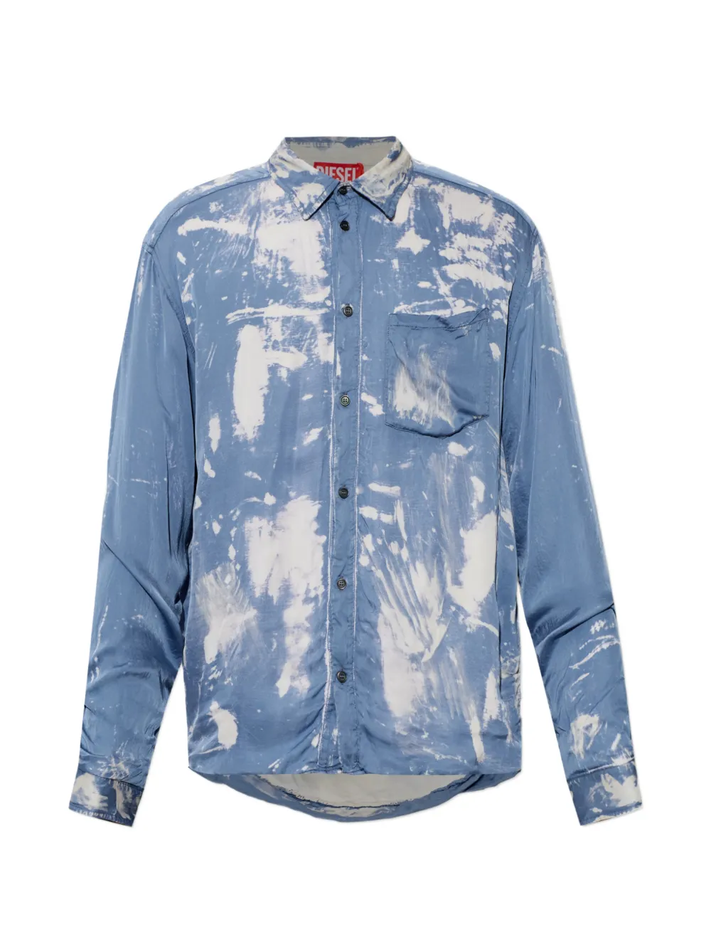Diesel S-Ramon-Plain pocket plain shirt - Blue