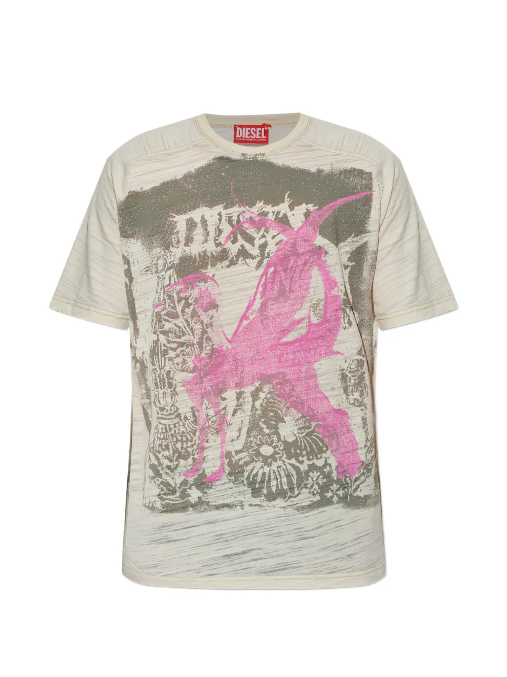 Diesel T-Jalo-A graphic print T-shirt - Toni neutri