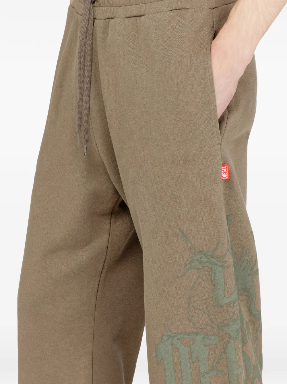 Diesel P-Gro broek met trekkoord Bruin