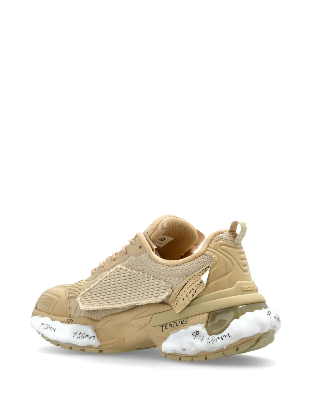 DSQUARED2 Faster Patch sneakers Beige