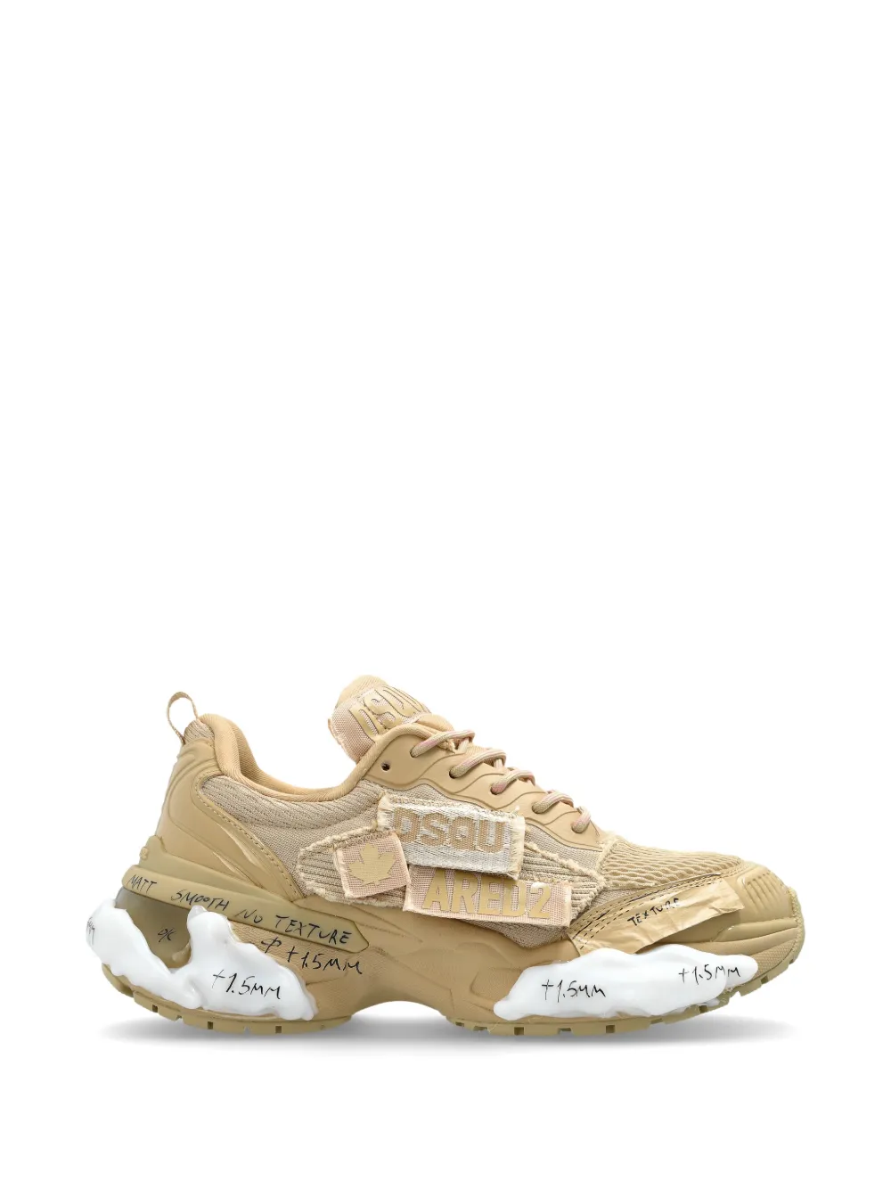 DSQUARED2 Faster Patch sneakers Beige