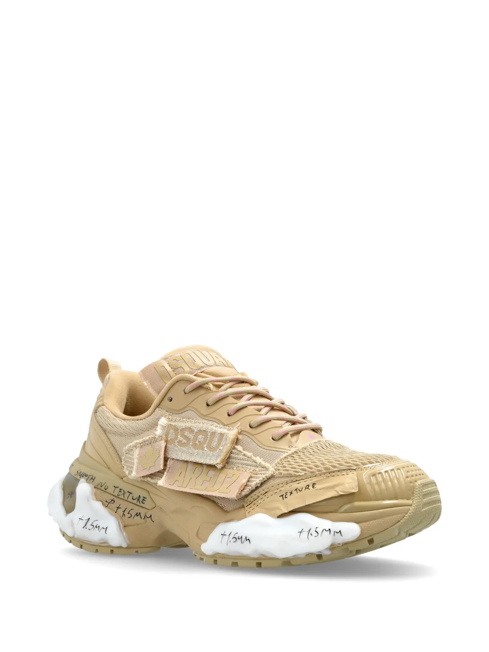 DSQUARED2 Faster Patch sneakers Beige