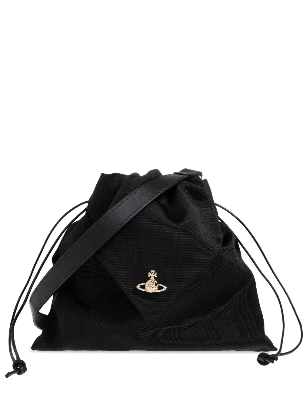 Vivienne Westwood orb drawstring shoulder bag - Nero