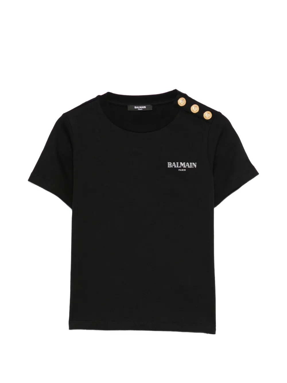 Balmain Kids buttoned T-shirt - Nero