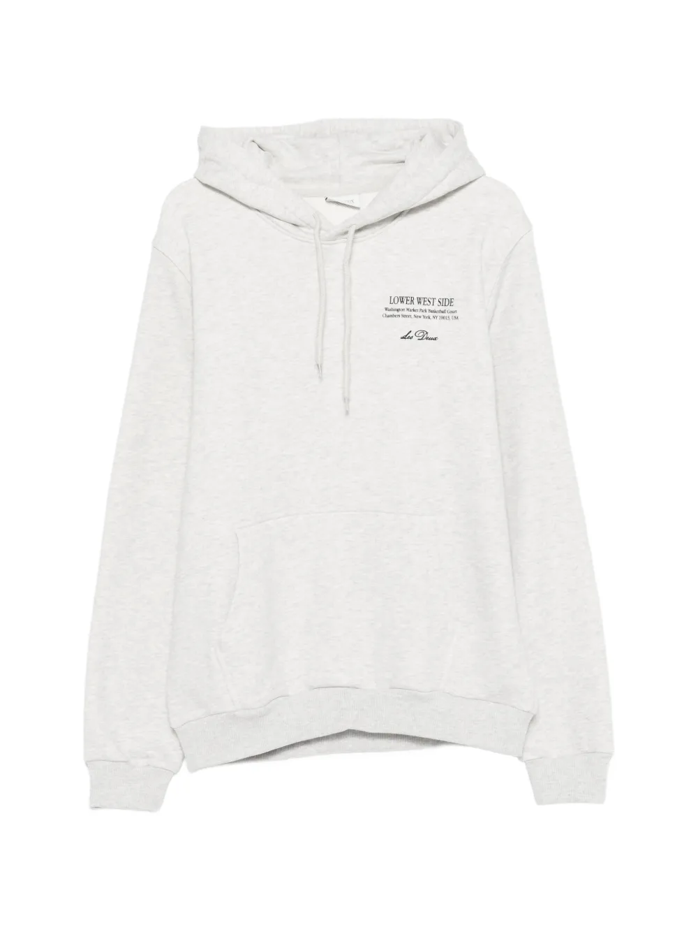 Les Deux West Side graphic hoodie - Grigio