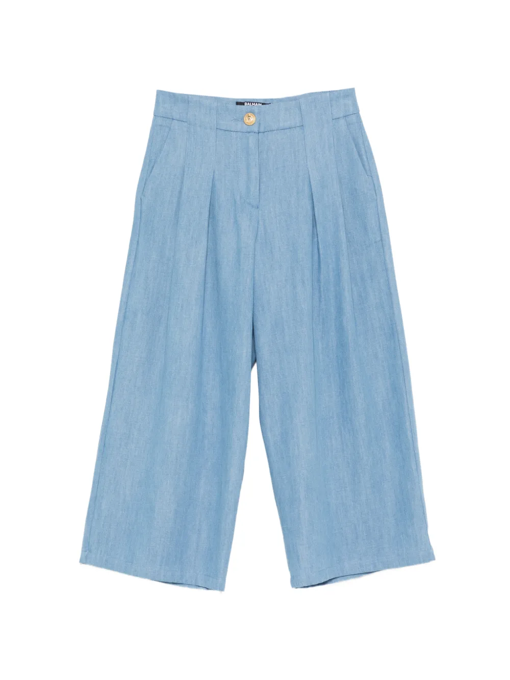 Balmain Kids pleated trousers - Blu