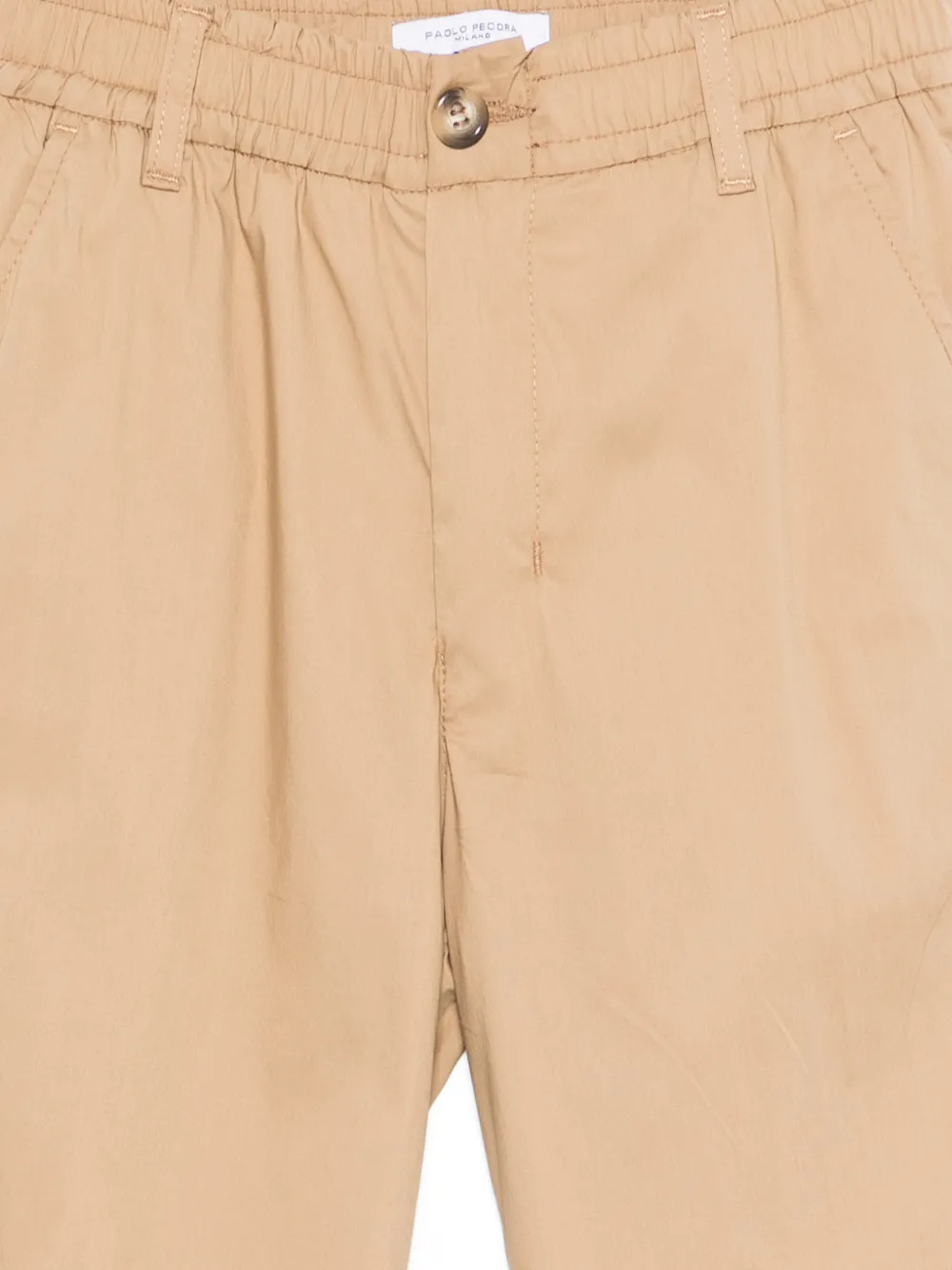 Paolo Pecora Kids Elastische shorts Beige